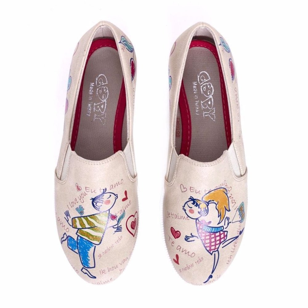 Goby Shoes - Je Taime - I Love You Sneakers - Picture 4 of 4